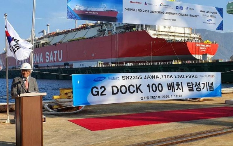  Selesai Dibangun di Korsel, Kapal FSRU Jawa Satu Menuju Indonesia