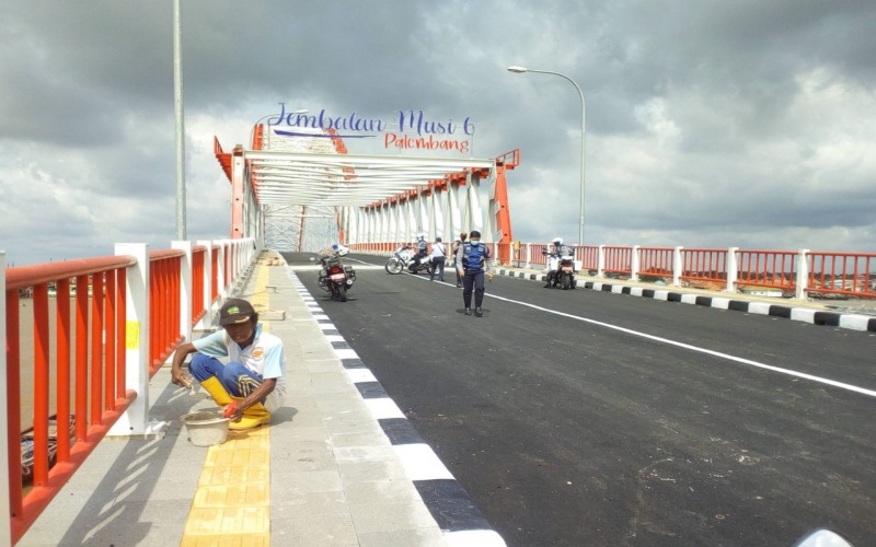  Akses Jembatan Musi VI Palembang Masih untuk Kendaraan Ringan