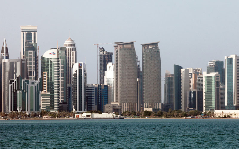 Properti pencakar langit di Doha, ibu kota Qatar./Bloomberg/Gabriela Maj