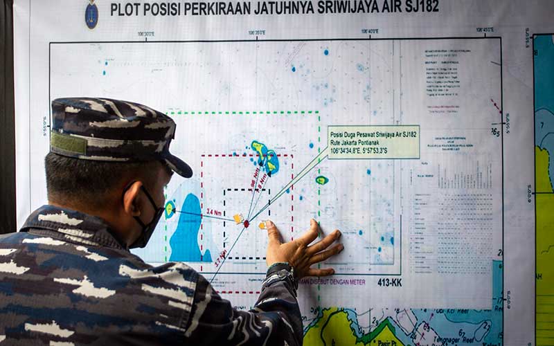  Suasana Posko Pencarian Pesawat Sriwijaya Air SJ182 di Tanjung Priok