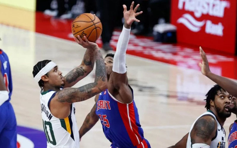  Hasil Basket NBA : Utah Jazz Makin Perkasa di Hadapan Detroit Pistons