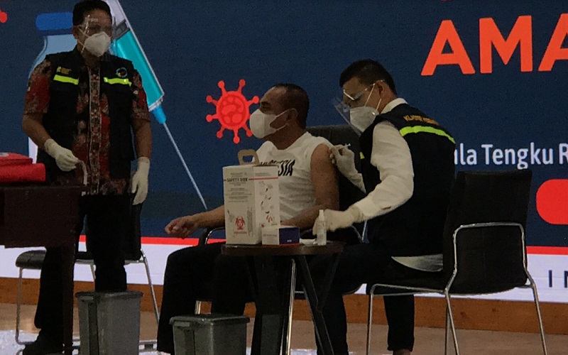  Vaksinasi Perdana di Sumut, Gubernur Jadi Orang Pertama Divaksin