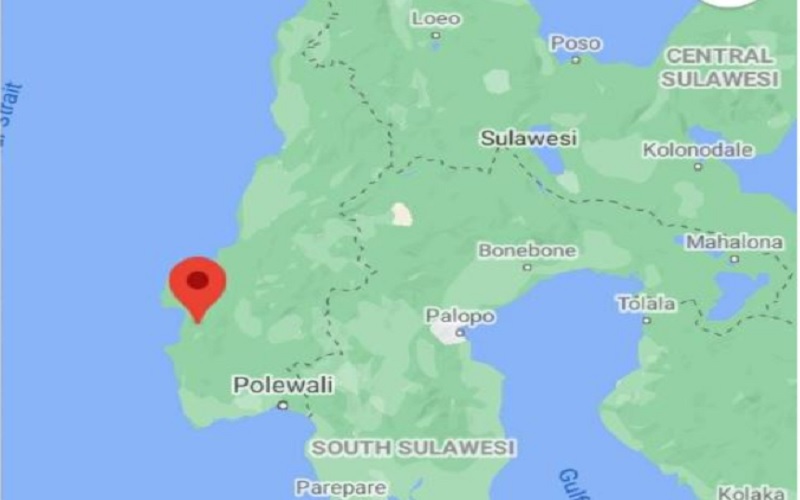 Gempa dengan magnitudo 6,2 yang terjadi di wilayah Kabupaten Majene, Provinsi Sulawesi Barat, pada Jumat (15/1/2020) pukul 01.28 WIB./esdm.go.id