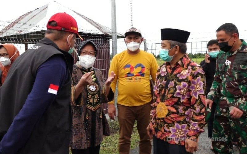  Detik-detik Mensos Risma Rasakan Guncangan Gempa Saat ke Sulbar, ini Videonya