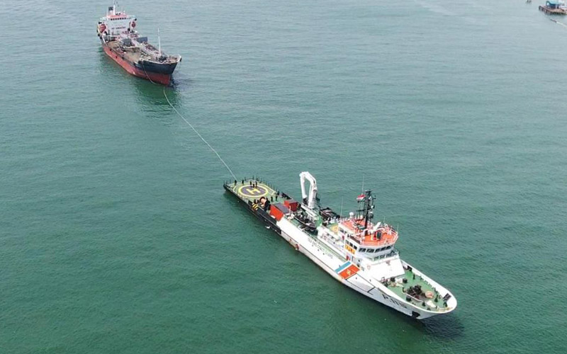 Kemenhub Evakuasi Kapal Mongolia yang Hanyut di Kepulauan Riau