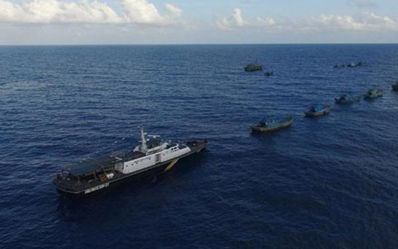  Gelar Operasi di Selat Malaka, KKP Amankan 3 Kapal Ikan 