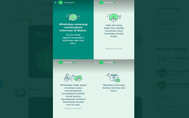  Kumpulan Meme Kocak WhatsApp di Twitter, Setelah Update Status Privasi Terbaru 
