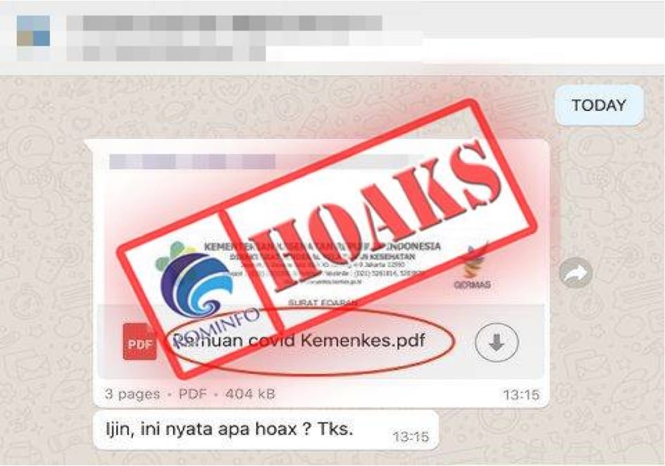  Cek Fakta : Ramuan Covid Kemenkes