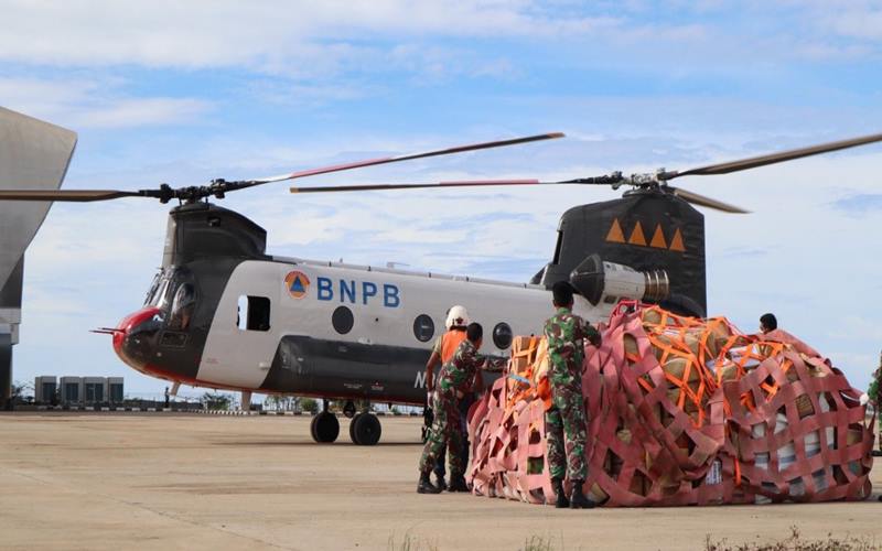  BNPB Kerahkan Helikopter Evakuasi Warga Terisolir Korban Gempa Sulbar