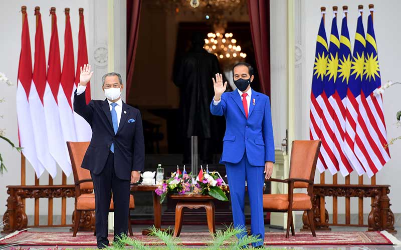  Presiden Joko Widodo Bertemu PM Malaysia Muhyiddin Yassin Bahas Perlindungan WNI