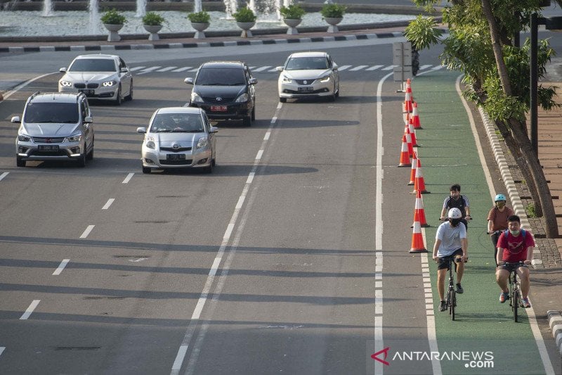  Dukung Gowes, Pemprov DKI Bangun Jalur Sepeda Permanen