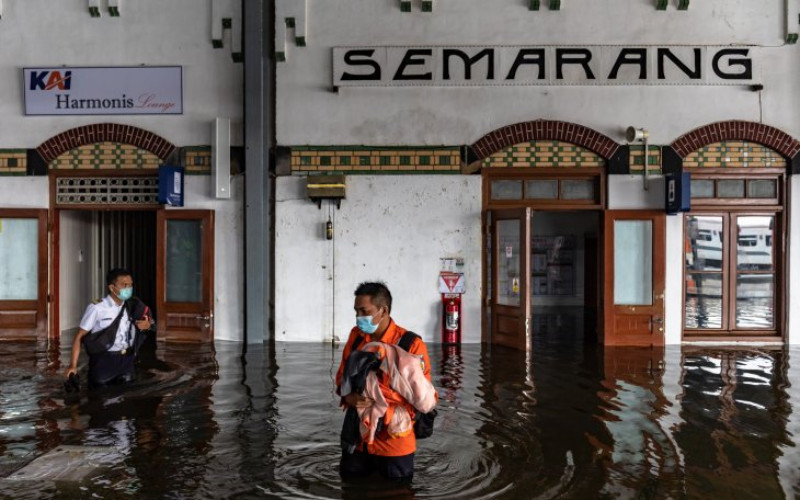  Stasiun Terendam Banjir, KAI Lakukan Ini