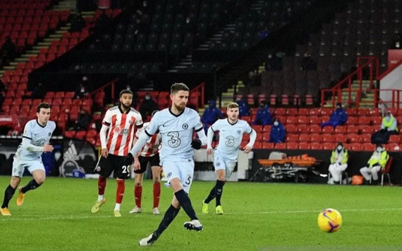  Chelsea Kembali Menang Berkat Penalti Jorginho, Kali ini vs Sheffield