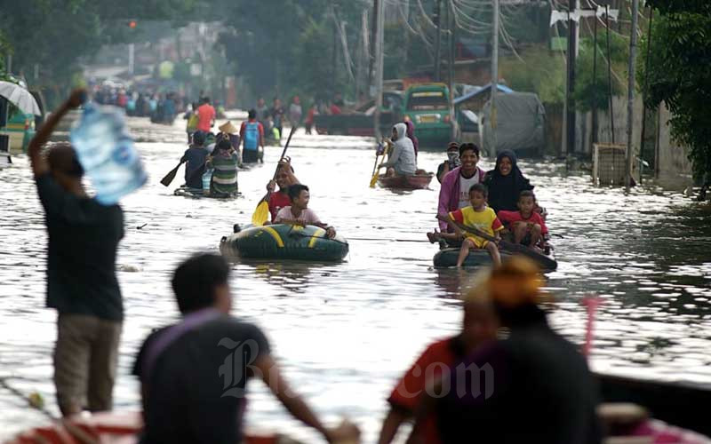  Air Belum Surut, 23 Desa di Karawang Masih Terendam Banjir