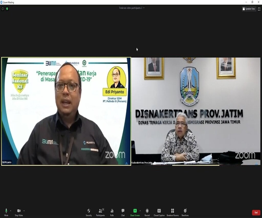  Akhiri Kegiatan Bulan K3, Pelindo III Gelar Webinar Kesehatan Kerja