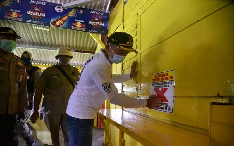  Puluhan Warung Remang-remang di Surabaya Ditutup Akibat Melanggar Prokes