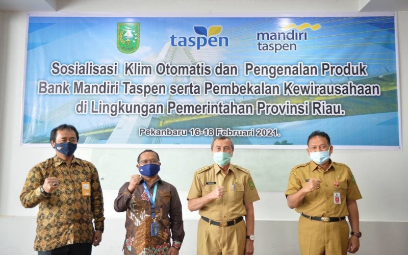  Bank Mantap dan Taspen Sosialisasikan Program Bagi Pensiunan PNS Riau