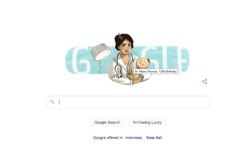  Dokter Perempuan Indonesia Pertama, Marie Thomas Masuk Google Doodle Hari ini