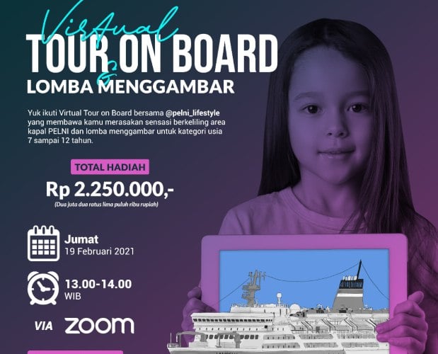  Perdana di 2021, Pelni Gelar Virtual Tour on Board ke KM Kelud