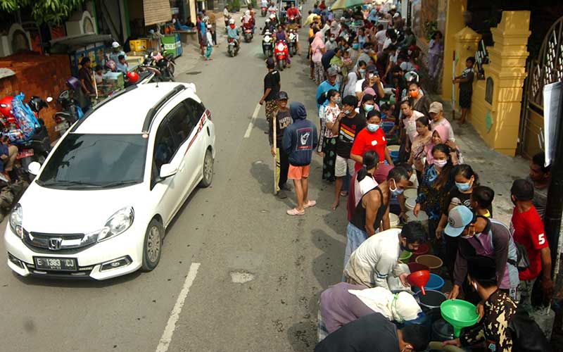  Warga di Tegal Jawa Tengah Kesulitan Air Bersih