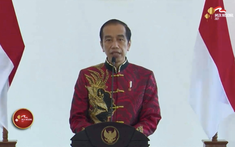 Imlek Nasional 2021, Jokowi Minta Pengusaha Aktif Dorong Hal Ini