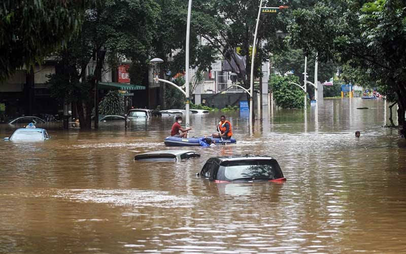  Wilayah Kemang Jakarta Selatan Terendam Banjir