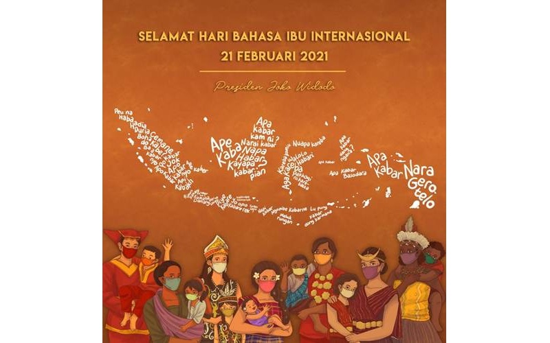 Hari Bahasa Ibu/Twitter-@Jokowi