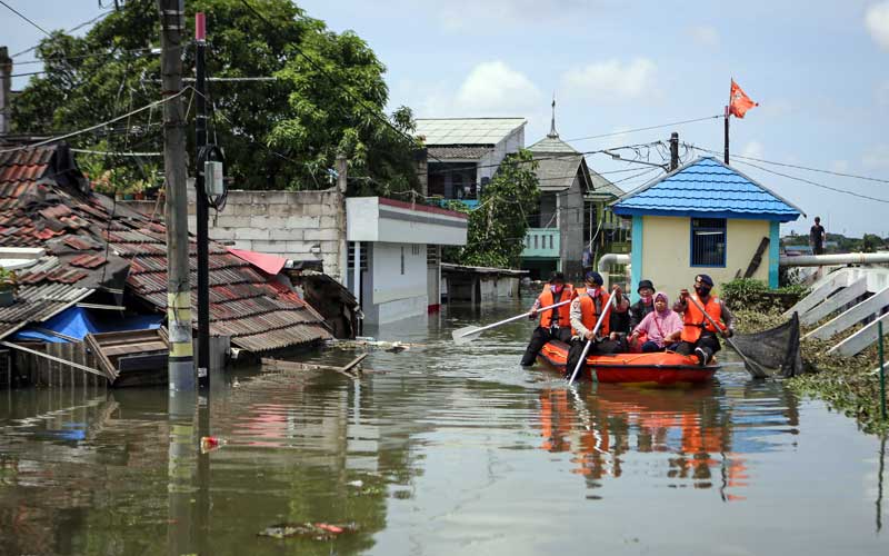  Kawasan Total Persada di Tangerang Banten Sudah Tiga Hari Terendam Banjir