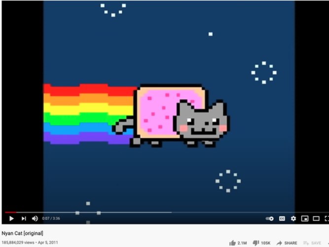  Ajaib! Gambar Animasi Kucing, Nyan Cat Dilelang Rp8,21 Miliar