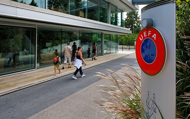 Markas Union of European Football Associations (UEFA) di Nyon, Swiss./UEFA.com