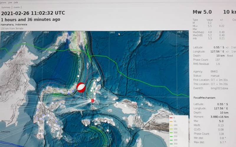  Foto-foto Kerusakan Akibat Gempa 5,0 di Pulau Bacan Halmahera