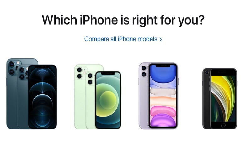 Ilustrasi - Varian iPhone 12: iPhone Mini, iPhone 12, iPhone Pro, iPhone Pro Max/Apple.com 