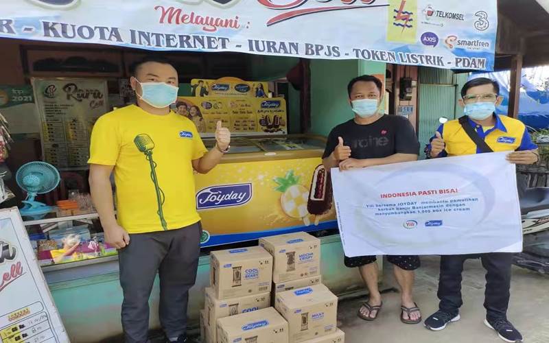  GAFI Salurkan Bantuan untuk Reseller Korban Banjir Banjarmasin