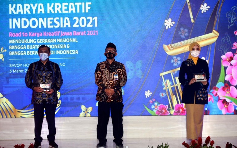 Pembukaan Karya Kreatif Indonesia (KKI) 2021 - Seri 1 yang dirangkaikan dengan road to Karya Kreatif Jawa Barat (KKJ) 2021./Bisnis