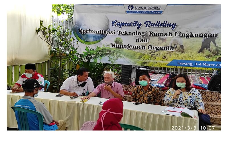  Jaga Lingkungan, BI Malang Kembangkan Klaster Padi Organik