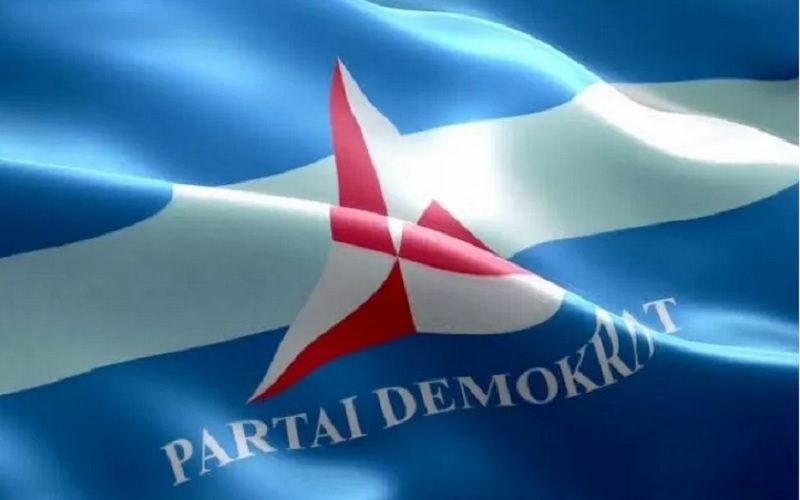 Bendera Partai Demokrat/Antara