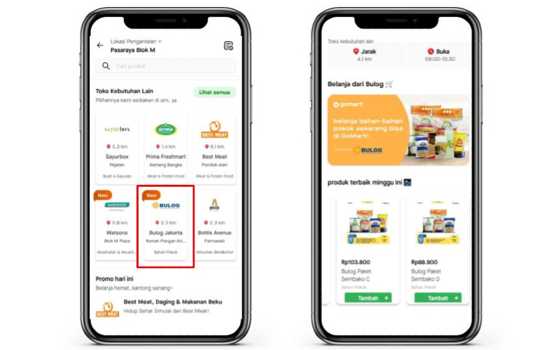  Bulog Gandeng Gojek, Kini Belanja Bahan Pangan Bisa dari Rumah