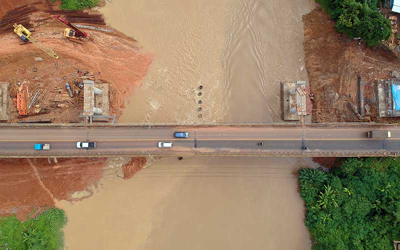  Pembangunan Jembatan Trans Sumatra Telan Biaya Rp58 Miliar