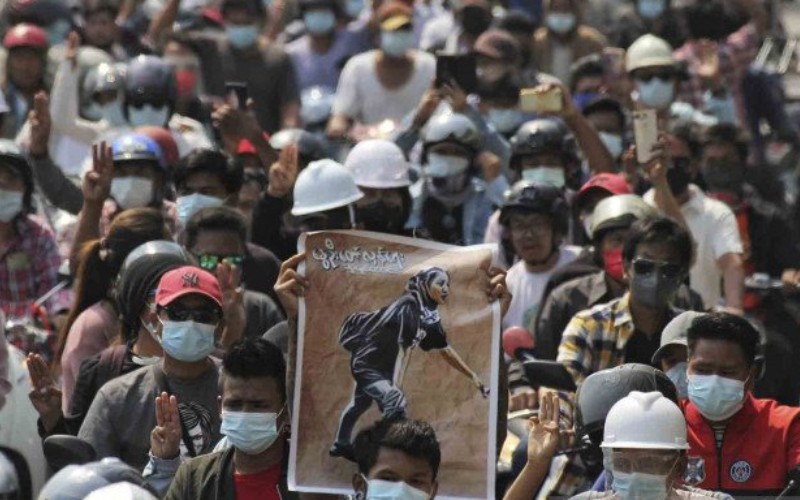  Lagi-Lagi Demonstran di Myanmar Tewas Akibat Tertembak di Kepala