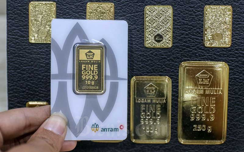  Harga Emas Batangan 24 Karat PT Aneka Tambang Tbk. Menguat