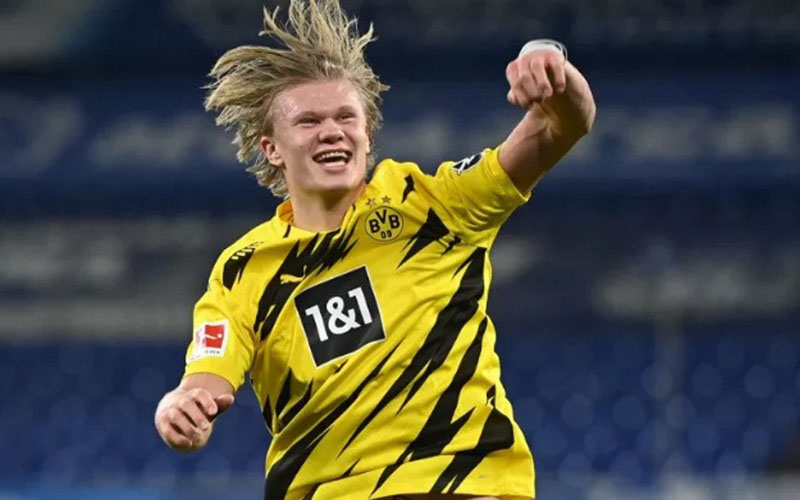 Striker Borussia Dortmund Erling Haaland./Antara/Reuters