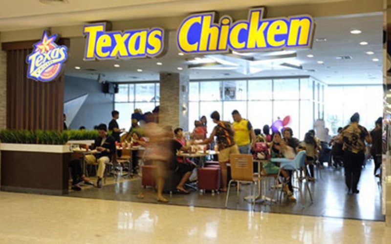 Salah satu gerai Texas Fried Chicken di Jakarta./texaschicken.co.id