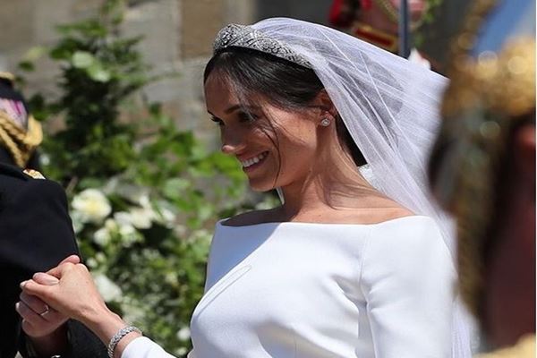 Meghan Markle menikah dengan Pangeran harry 19 Mei 2018./Reuters