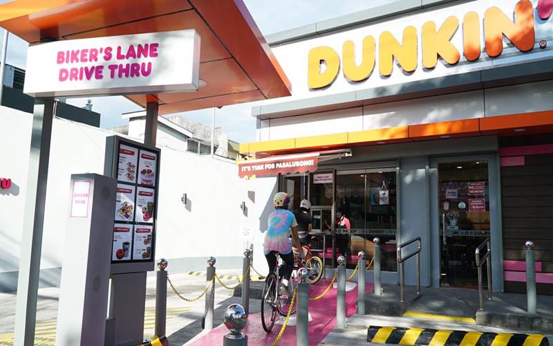  Dunkin di Filipina Buka Jalur Khusus Pengendara Sepeda