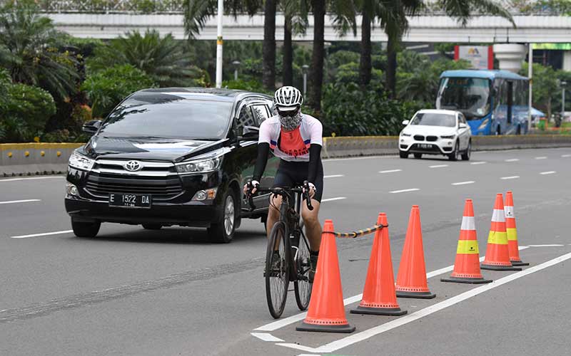  Warga Yang Bersepeda di Luar Jalur Sepeda Akan Didena Rp100 Ribu