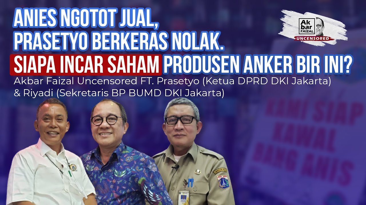  Tidak Setujui Jual Saham Bir, Ketua DPRD DKI Tantang Anies Pakai Hak Diskresi