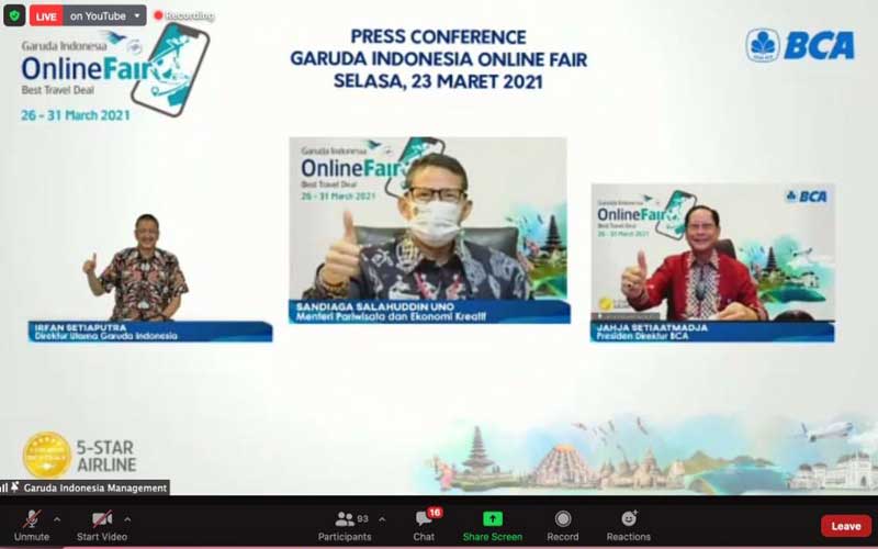  Bank BCA Dukung Penyelengaraan Garuda Indonesia Online Travel Fair