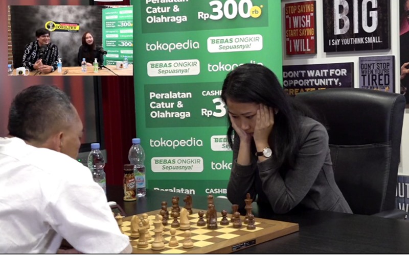 Pertandingan catur Dewa Kipas vs Irene Sukandar/Youtube