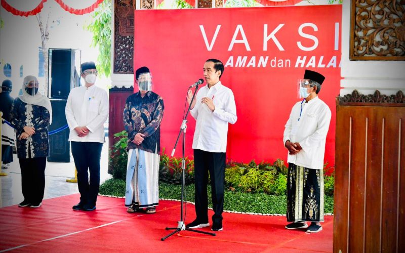 Jokowi Janji Distribusikan Lebih Banyak Vaksin Covid-19 ke Jatim