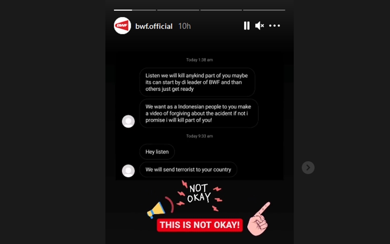  Waduh! Buntut Kasus All England, Pengurus BWF Dapat Ancaman Pembunuhan